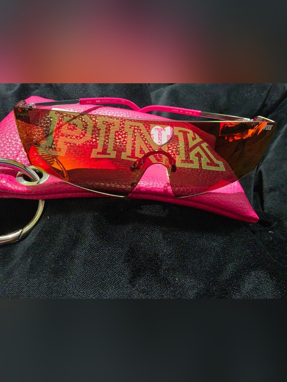 PINK Victoria's Secret Women's Shield Sunglasses With Pouch